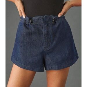 Anthropologie Pilcro Mid Rise Denim Parachute Shorts Size XS NWOT